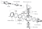 TOYOTA KNUCKLE REBUILD KIT